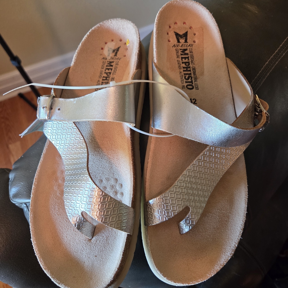New Mephisto Women's Metallic Sandals